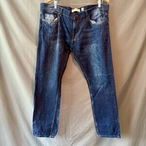 Evolution in Design Jeans 38x32 Straight Fit Blue Stretch Denim
